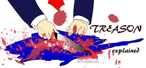 male hand spliting the maps with a knife