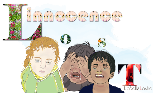 three children crying