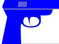 blue gun