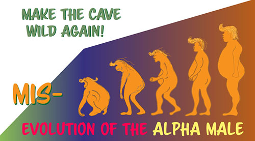 the evoution cartoon from man to ape