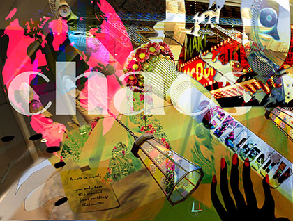 chaotic graphic poster