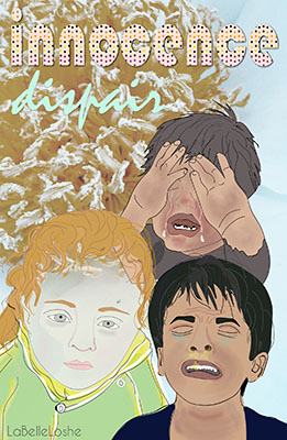 children of refugees crieing