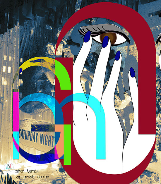 illustration of a woman covering her face